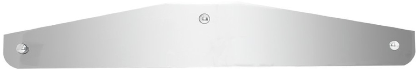 Chrome Bottom Mud Flap Plate, Bolt Thru