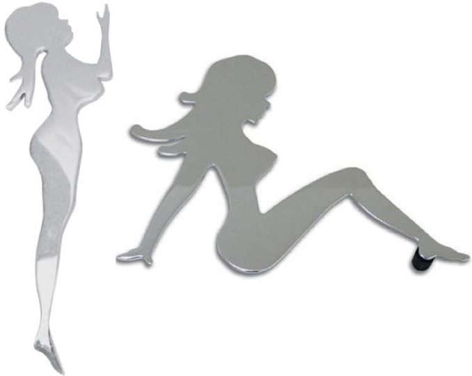 Chrome Lady Image Cutout