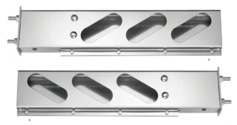 Chrome Spring Loaded Light Bar with Oval Cutouts