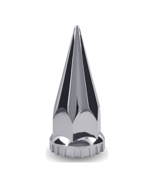 Chrome Abs Plastic Pointed Threaded Nut Cover With Flange