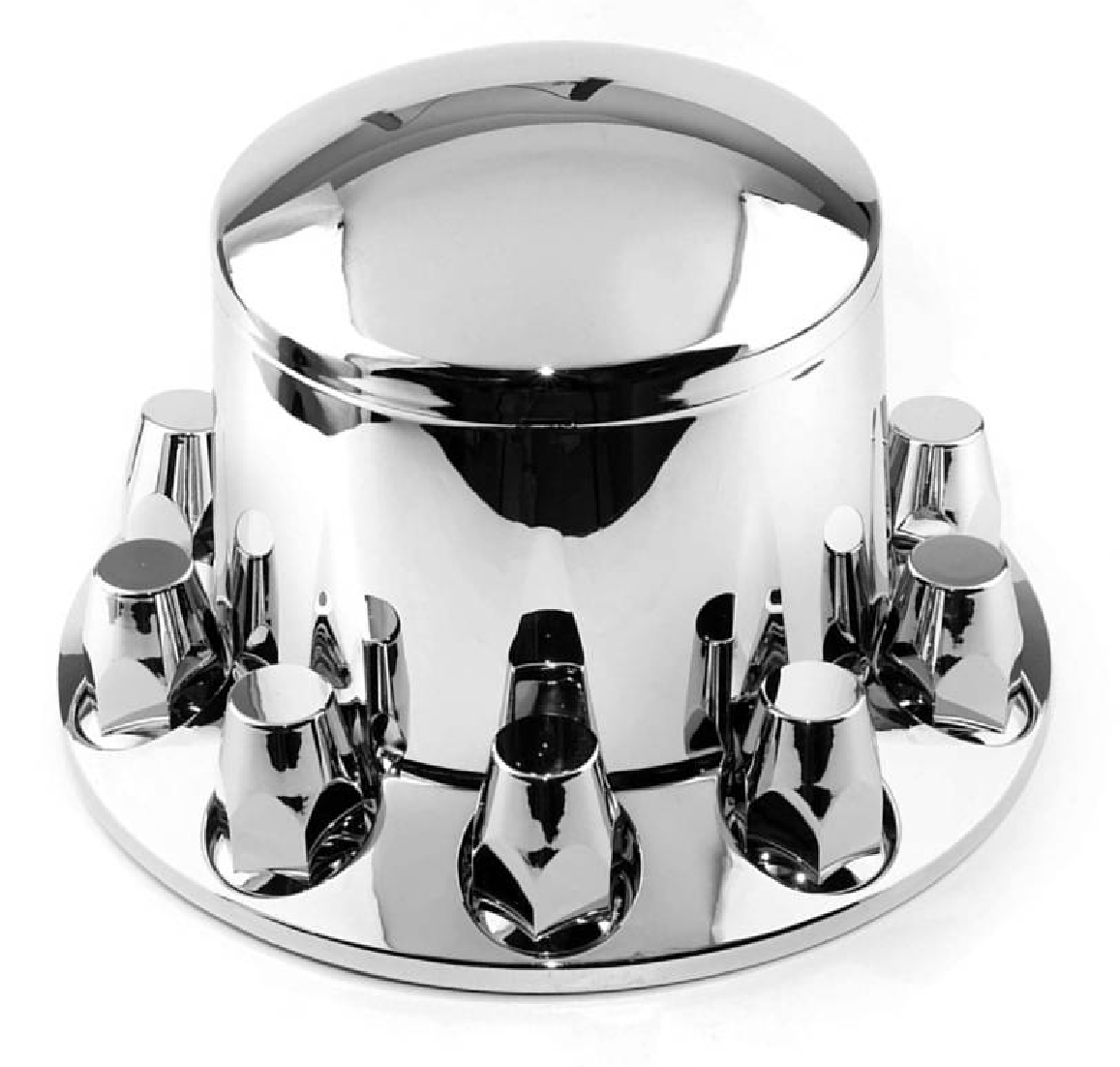 Chrome Abs Plastic Rear Axle Cover With Removable Center Cap
