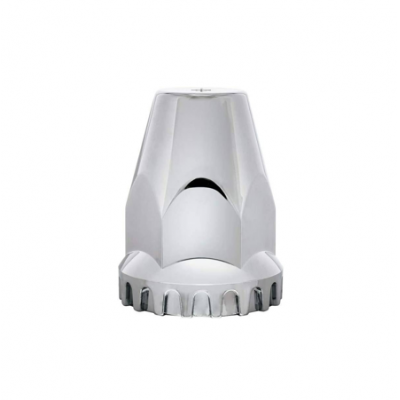  Chrome Abs Plastic Threaded Nut Cover With Flange  