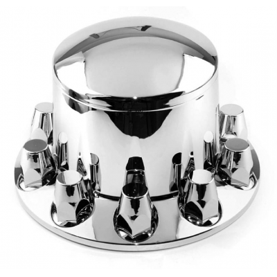Chrome Abs Plastic Rear Axle Cover With Removable Center Cap